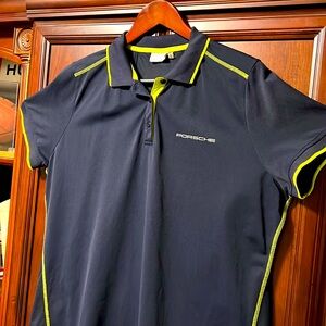 Like New Porsche Driver’s Selection Lady’s Navy Blue Activewear Sports Golf Polo